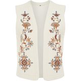 WE Fashion - Gilet - Met Borduursels - Regular Fit - V-hals