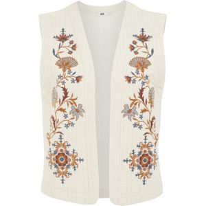 WE Fashion - Gilet - Met Borduursels - Regular Fit - V-hals