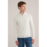 WE Fashion - Heren Trui - Slim Fit - Katoen Blend - Met Rits