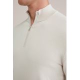 WE Fashion - Heren Trui - Slim Fit - Katoen Blend - Met Rits