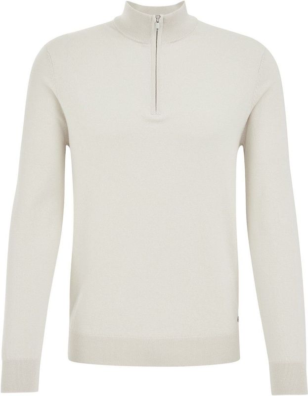 WE Fashion - Heren Trui - Slim Fit - Katoen Blend - Met Rits