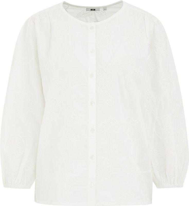 WE Fashion - Curve - Gebreide Top - Gebroken Wit - Regular Fit