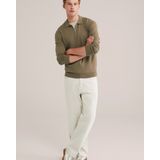 WE Fashion - Slim Fit Trui - Katoenmix - Met Rits