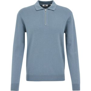 WE Fashion - Slim Fit Trui - Grijsblauw - Katoen