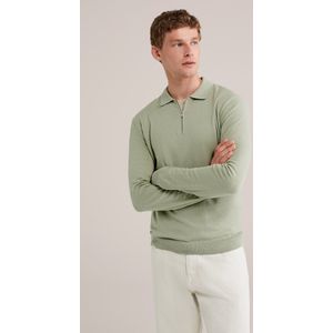 WE Fashion - Slim Fit Trui - Katoenmix - Met Rits