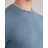Fundamentals - Slim Fit - Fijngebreide Trui - Pastelblauw - Katoenmix