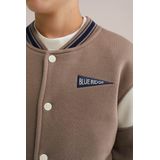 WE Fashion - Tussenjas - Beige - Bomberjack - Licht Gevoerd - Color-Blocking