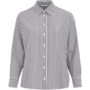 WE Fashion - Curve Blouse - Zwart/Wit