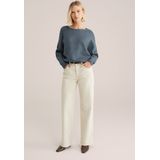 WE Fashion - Trui - Petrol - Losse Pasvorm - Lange Mouw