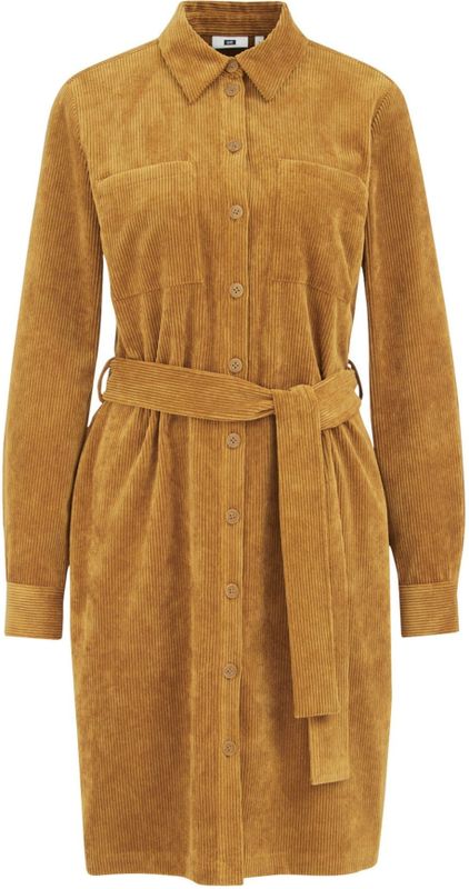 WE Fashion - Dames Jurk - Corduroy - Met Structuur