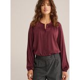 WE Fashion - Blouse - Donkerrood