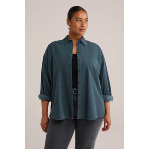 WE Fashion - Curve - Corduroy Blouse - Dames - Oversized