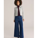 WE Fashion - Dames coltrui - Donkerrood - Fijngebreid - Regular Fit