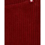 WE Fashion - Flared Legging - Donkerrood - Velvet - Regular Fit