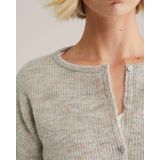 WE Fashion - Fijn Gebreid Vest - Ronde Hals - Lange Mouwen