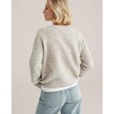 WE Fashion - Fijn Gebreid Vest - Ronde Hals - Lange Mouwen