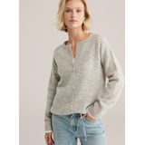 WE Fashion - Fijn Gebreid Vest - Ronde Hals - Lange Mouwen