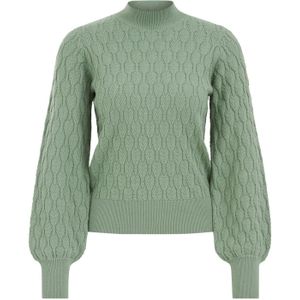 WE Fashion - Gebreide Trui - 100% Biologisch Katoen - Regular Fit - Opstaande Kraag