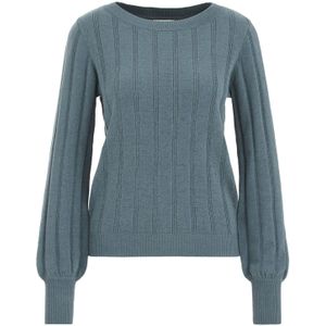 WE Fashion - Gebreide Trui - Dames - Regular Fit - Ronde Hals