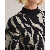 WE Fashion - Pullover - Zwart - Met Wol