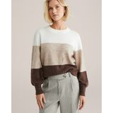 WE Fashion - Pullover - Bruin - Met Wol