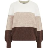 WE Fashion - Pullover - Bruin - Met Wol
