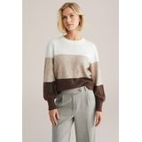 WE Fashion - Pullover - Bruin - Met Wol
