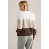 WE Fashion - Pullover - Bruin - Met Wol