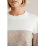 WE Fashion - Pullover - Bruin - Met Wol