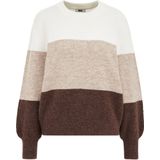 WE Fashion - Pullover - Bruin - Met Wol