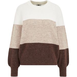 WE Fashion - Pullover - Bruin - Met Wol