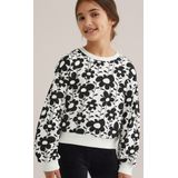 WE Fashion - Meisjes Sweater - Bloemenprint - Oversized