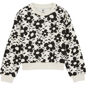 WE Fashion - Meisjes Sweater - Bloemenprint - Oversized