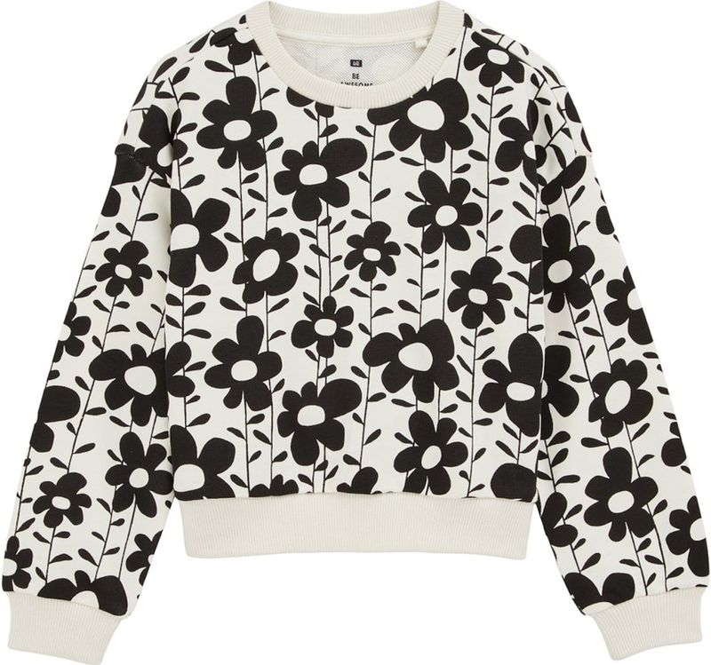 WE Fashion - Meisjes Sweater - Bloemenprint - Oversized