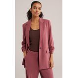 WE Fashion - Dames Blazer - Roze - Regular Fit