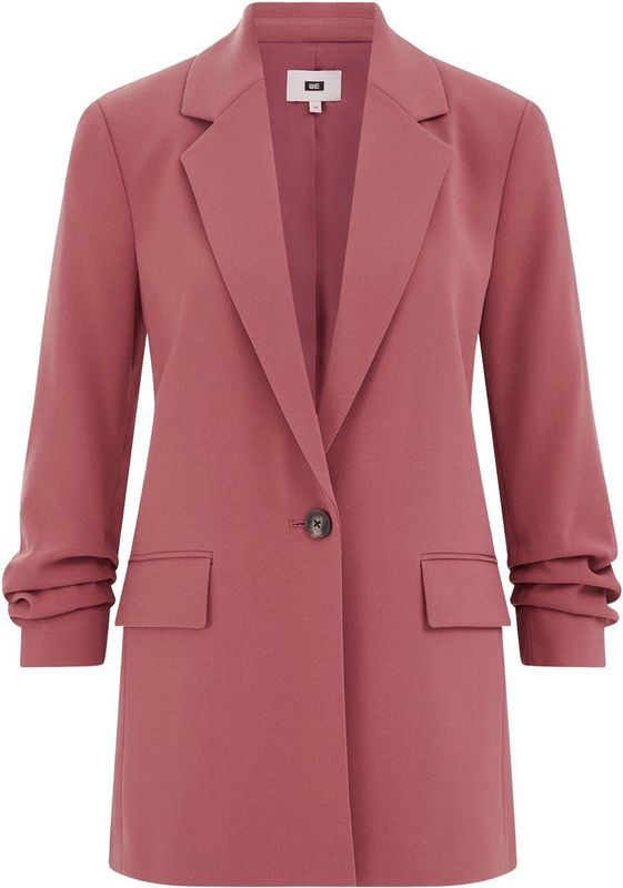 WE Fashion - Dames Blazer - Roze - Regular Fit