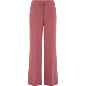 WE Fashion - Regular Waist Pantalon - Oudroze - Loose Fit