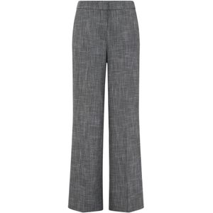 WE Fashion - Regular Waist Broek - Grijs - Loose Fit