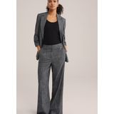 WE Fashion - Regular Waist Broek - Grijs - Loose Fit