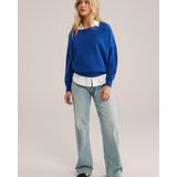 WE Fashion - Oversized Trui - Kobaltblauw