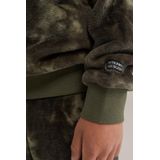 WE Fashion - Fleece Pyjama - Donkergroen