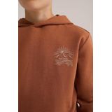 WE Fashion - Heren T-shirt - Roestbruin - Katoen - Regular fit