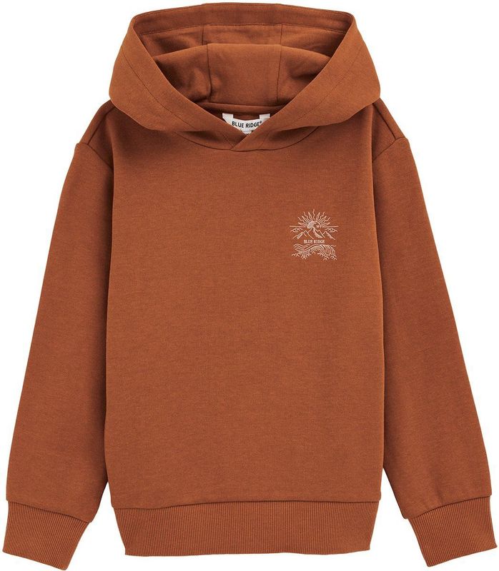 WE Fashion - Heren T-shirt - Roestbruin - Katoen - Regular fit