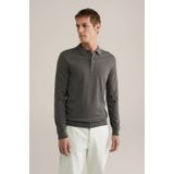 Fundamentals - Heren Regular Fit - Fijngebreide Polo - Legergroen - Katoen