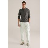 Fundamentals - Heren Regular Fit - Fijngebreide Polo - Legergroen - Katoen