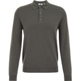 Fundamentals - Heren Regular Fit - Fijngebreide Polo - Legergroen - Katoen