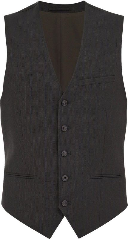 WE Fashion - Gilet - Donkergroen