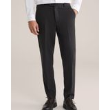 WE Fashion - Slim Fit Pantalon - Donkergroen - Met Herringbone Print