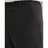 WE Fashion - Slim Fit Pantalon - Donkergroen - Met Herringbone Print