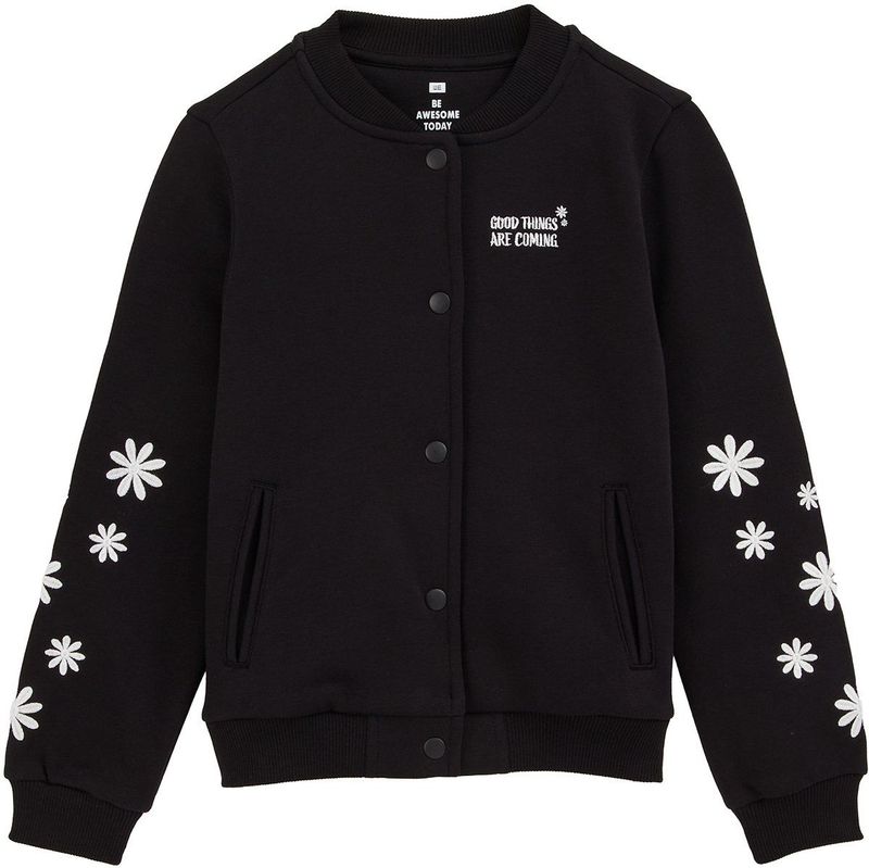 WE Fashion - Bomberjack - Meisjes - Regular Fit - Met Bloemenborduursels
